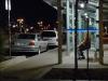 Waiting for her ride